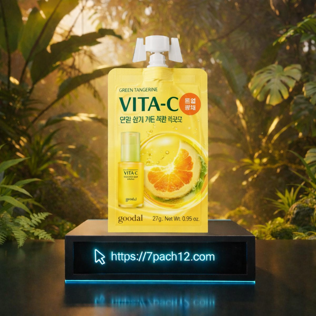 Goodal Green Tangerine Vita C Dark Spot Care Serum Mask (Alpha) – 27g
